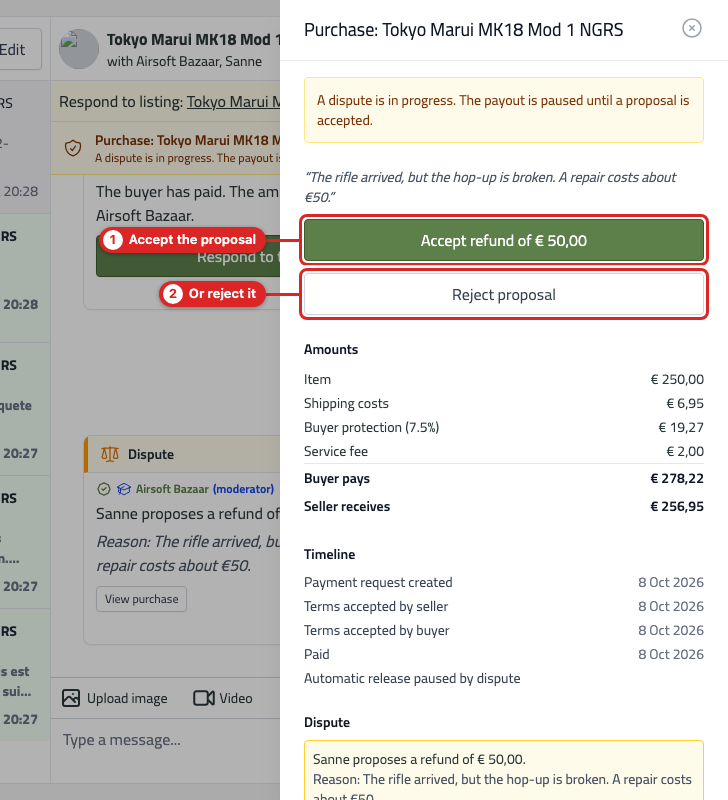 panel seller respond