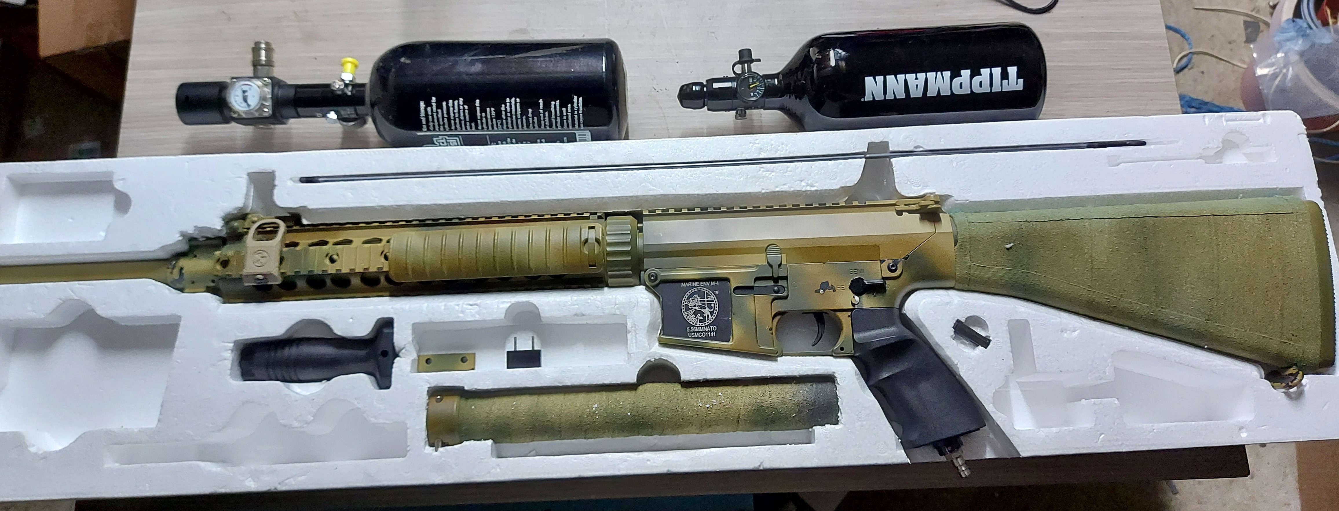 M4 DMR custom op HPA Airsoft Bazaar